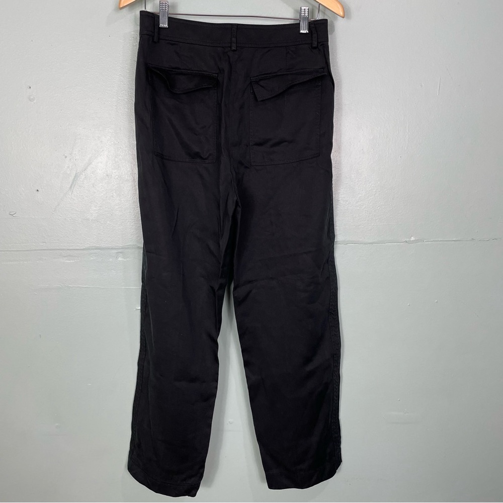 JCrew Drapey Viscose Blend Twill Pant For Women Size 8 Black Style BK250 - Picture 6 of 10